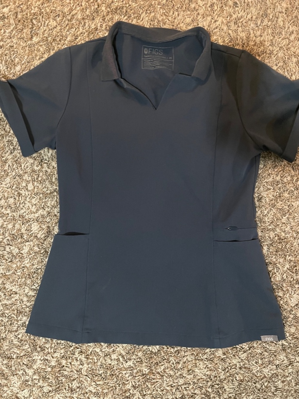 Figs Technical Collection Tee in blue/gray